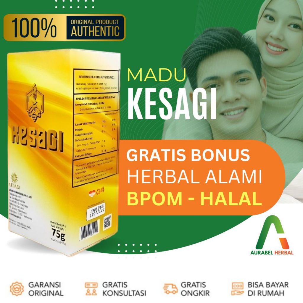 KESAGI ASLI ORIGINAL SUPLEMEN MADU HERBAL ALAMI AMPUH TANPA EFEK SAMPING MADU ARTMEN BPOM