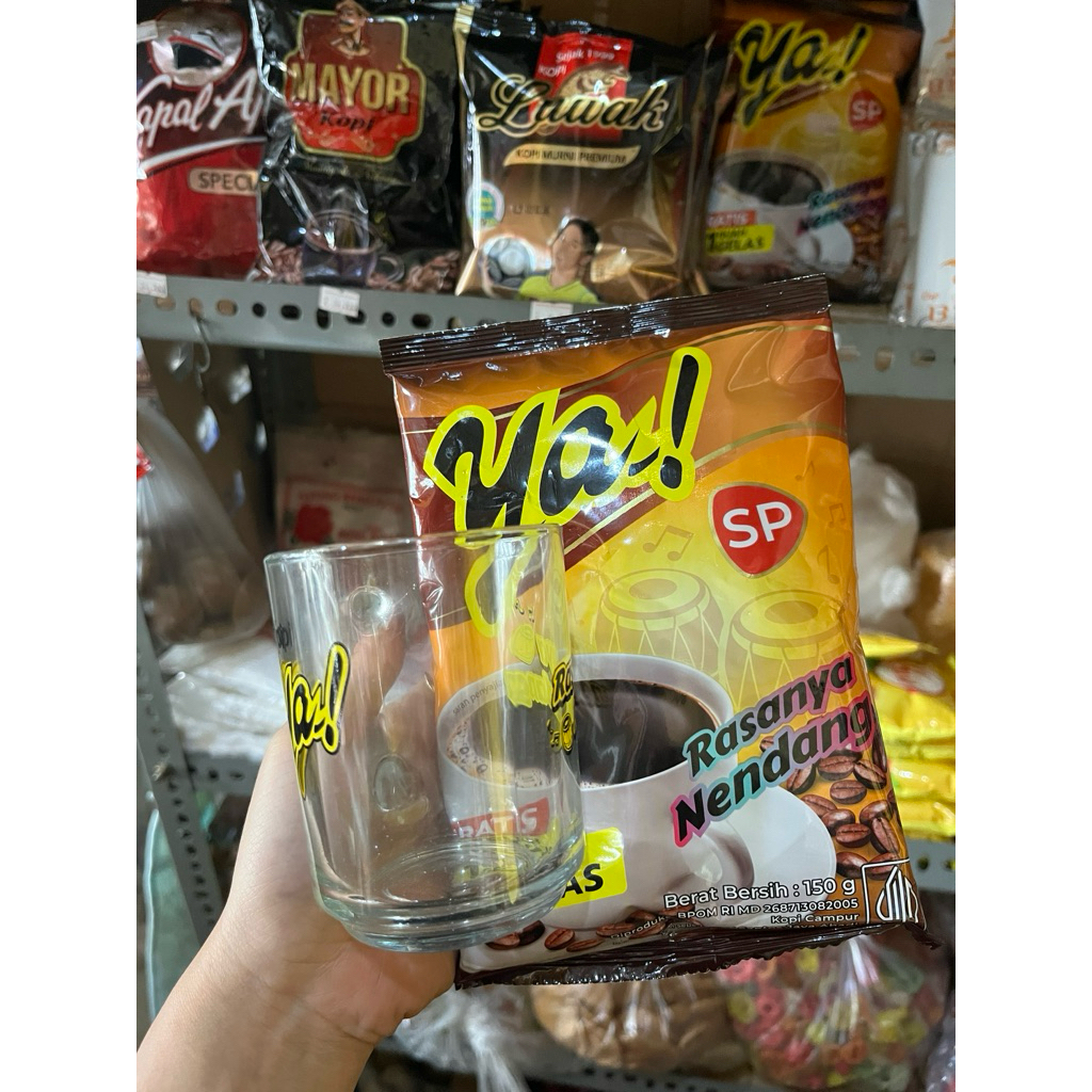 

[COD] Bubuk kopi Ya 150g berhadiah gelas kaca