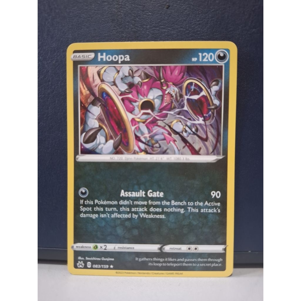 kartu pokemon original holo rare hoopa 083/159