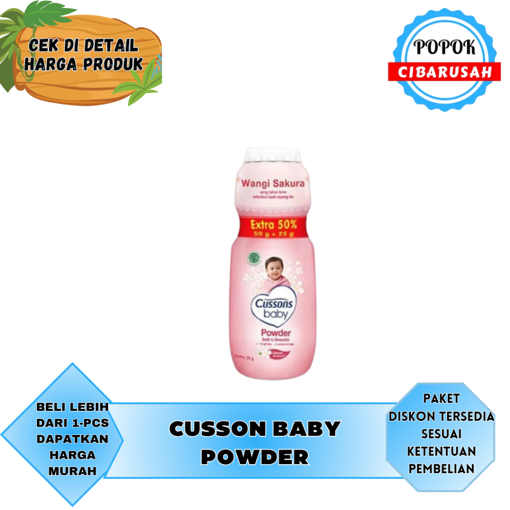 Cussons Baby Powder 75gr /popokcibarusah