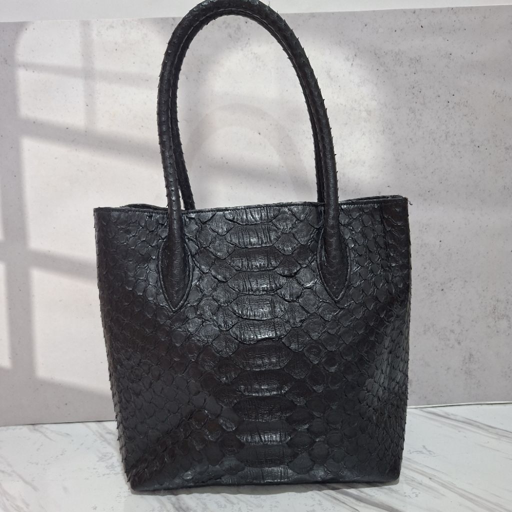 Tas Preloved Shoulder Bucket Snake Skin