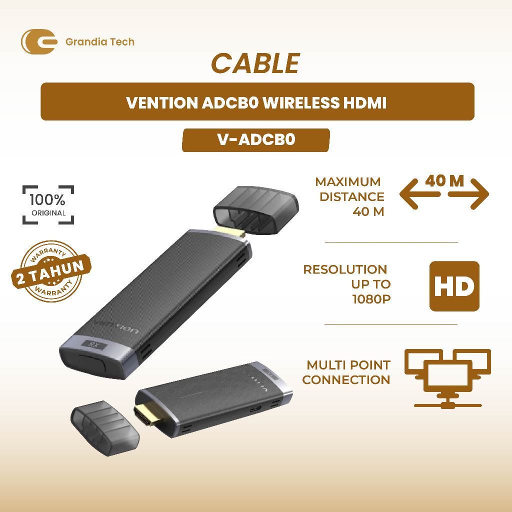 Transmitter Receiver HDMI Wireless VENTION ADCB0 | Tanpa Kabel | HDMI 1080p
