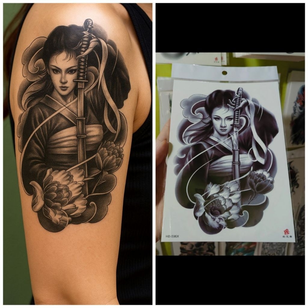 tato temporer pendekar wanita tato lengan tato tangan