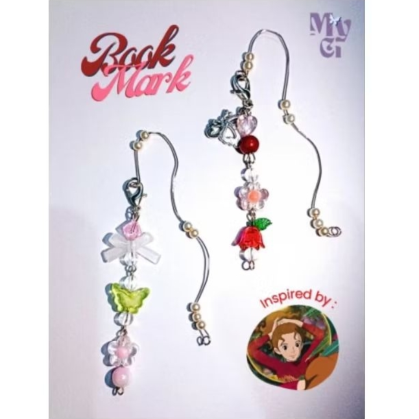 

bookmark arrietty / pembatas buku arrietty ghibli / pembatas buku manik manik