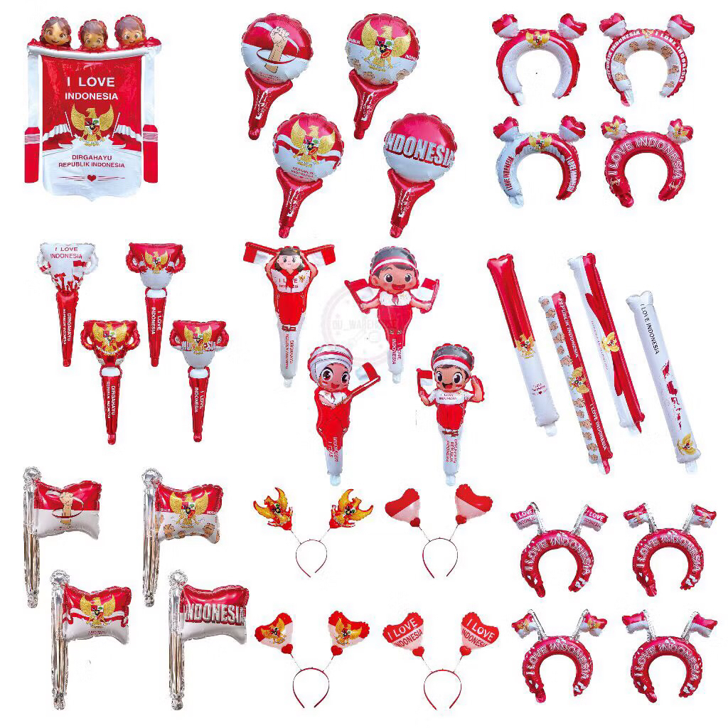 

Balon Tema Kemerdekaan / bando merah putih / Stiker Merah Putih/hut RI
