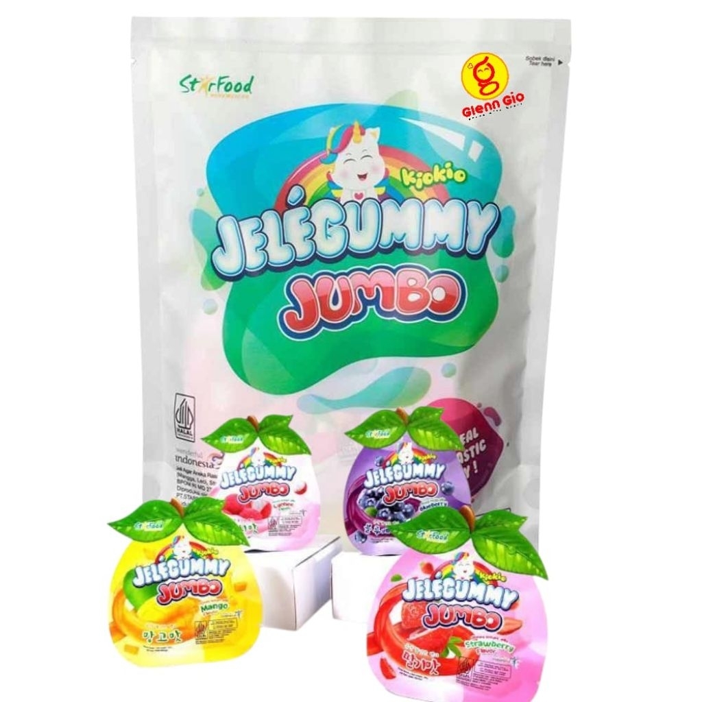 

Jelly Jeli Jelegummy Jumbo KioKio Pouch Isi 6 Pcs