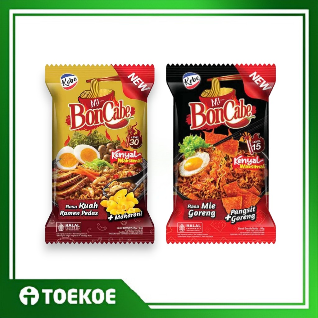 

TOEKOE Mie BonCabe Goreng Level 15 Kuah Level 30