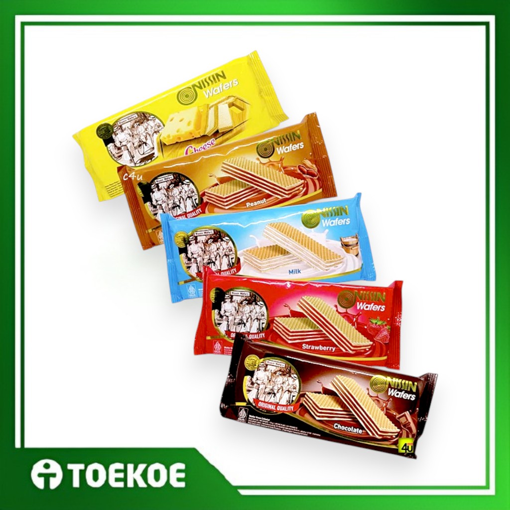 

TOEKOE Nissin Wafer 100GR Chocolate Milk Strawberry Cheese Peanut
