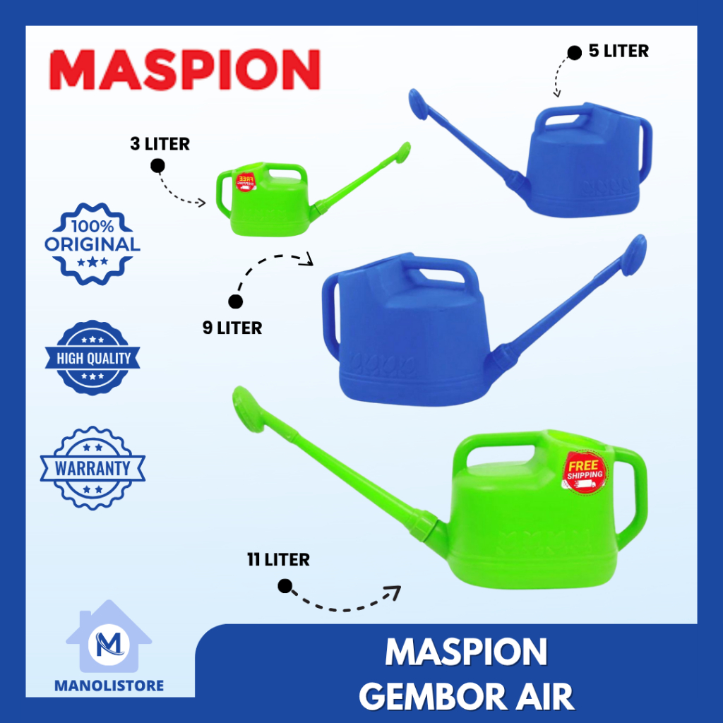 Maspion Gembor Penyiram Tanaman 3 5 9 11 Liter / alat siram penyiram tanaman / gembor air - LIVE MN