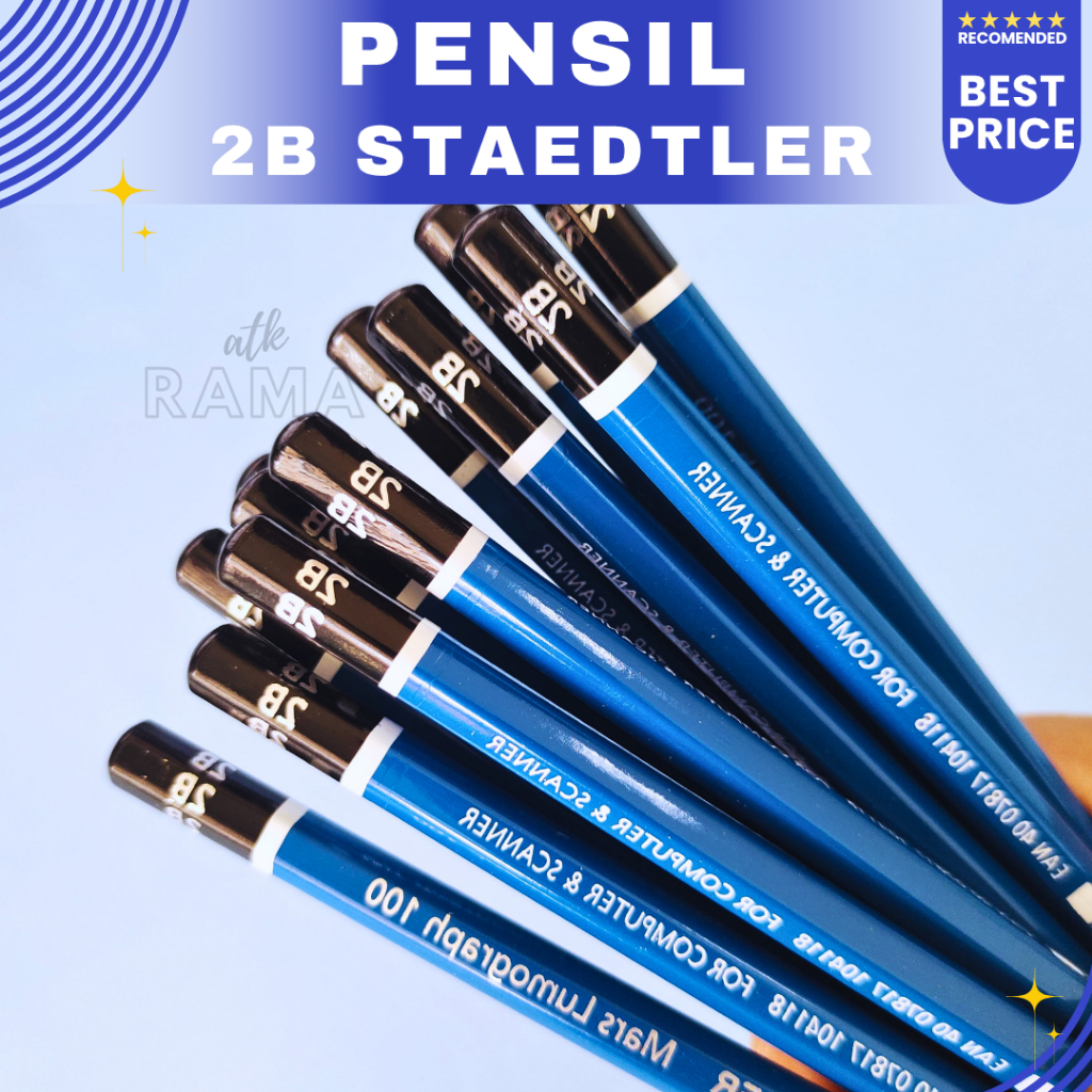 

[Pcs] Pensil 2B Staedler Ujian Komputer/STAEDTLER Mars Lumograph Pencil 2b