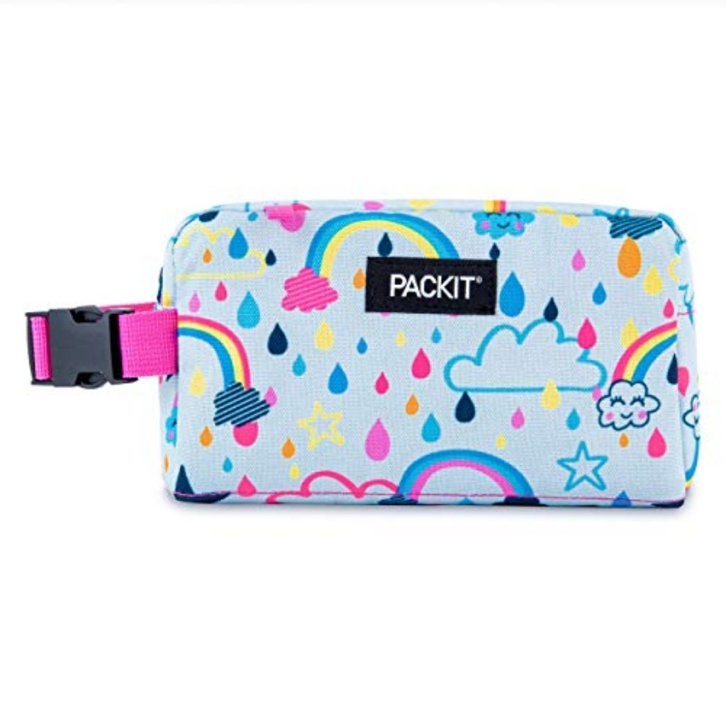 PackIt Freezable Snack Box, Built with EcoFreeze - Rainbow Sky