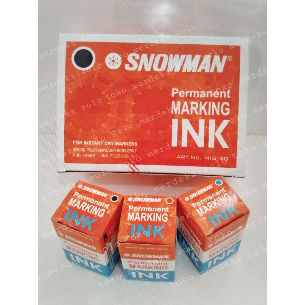 

Tinta Spidol Snowman Permanent G-12