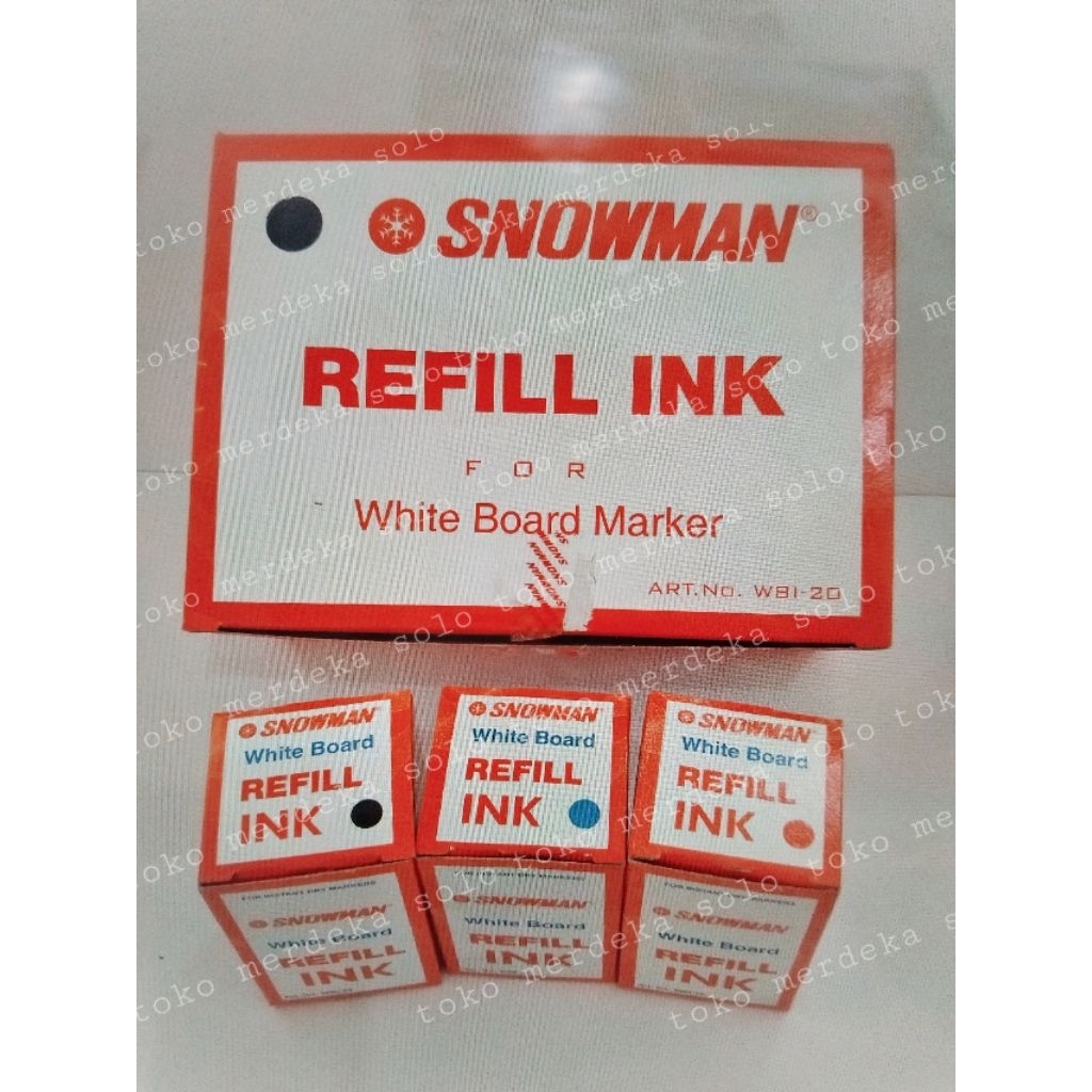 

Tinta Spidol Snowman White-board (bisa dihapus)