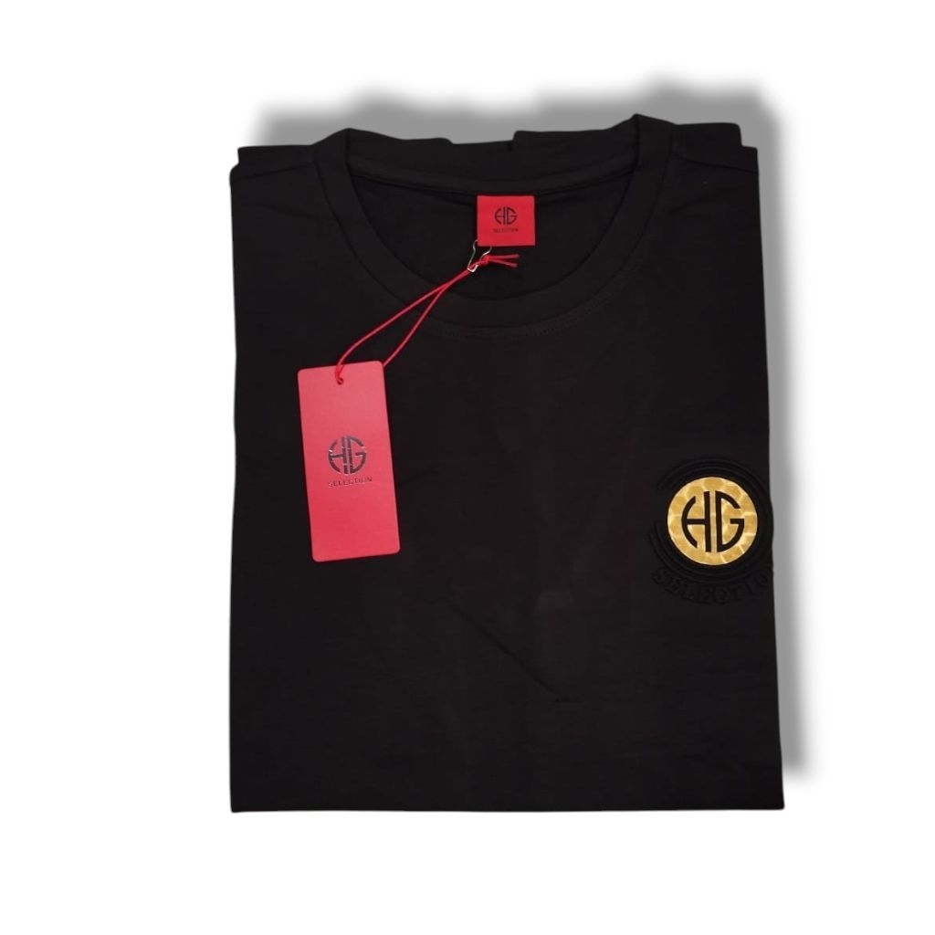 kaos Hugo selection 100% original bahan tebal khusus hitam