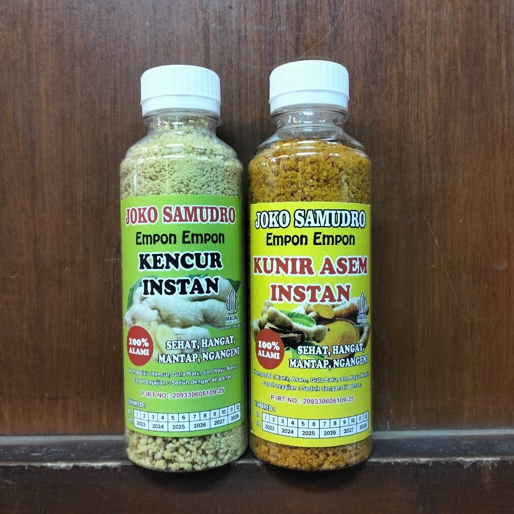 

Minuman/wedang empon - empon instan kunir asem dan kencur JOKO SAMUDRO