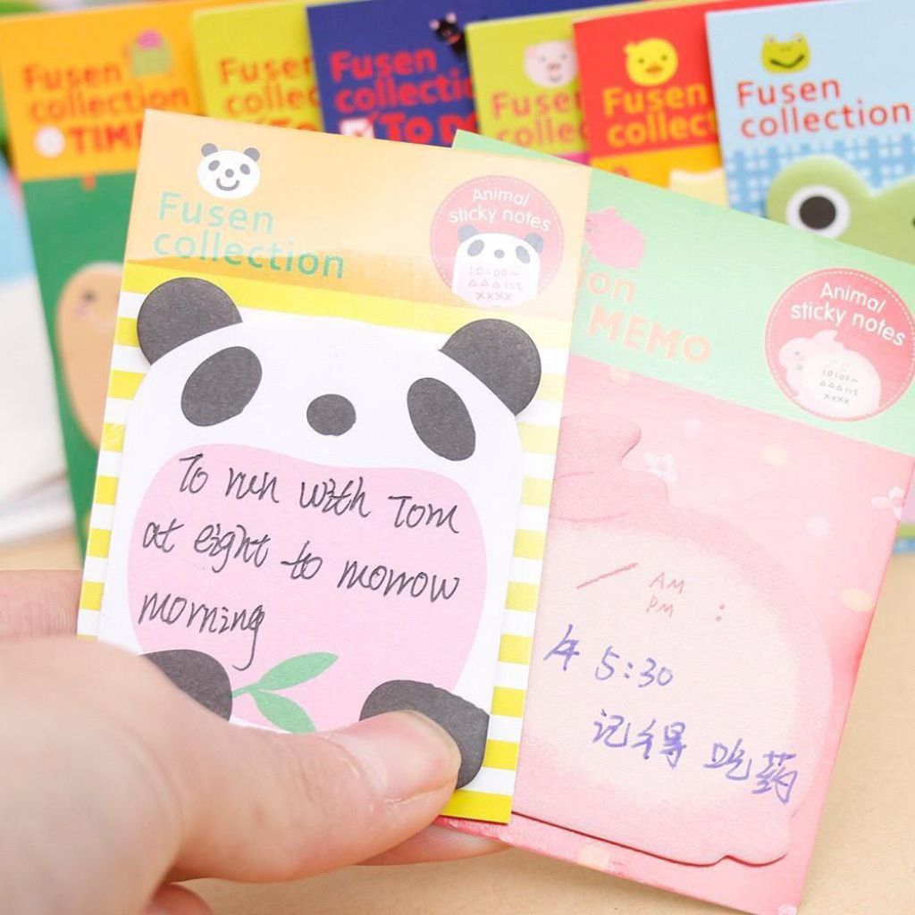 

Catatan Memo Note Karakter random Animal Lucu Unik Sticky Notes Motif Binatang