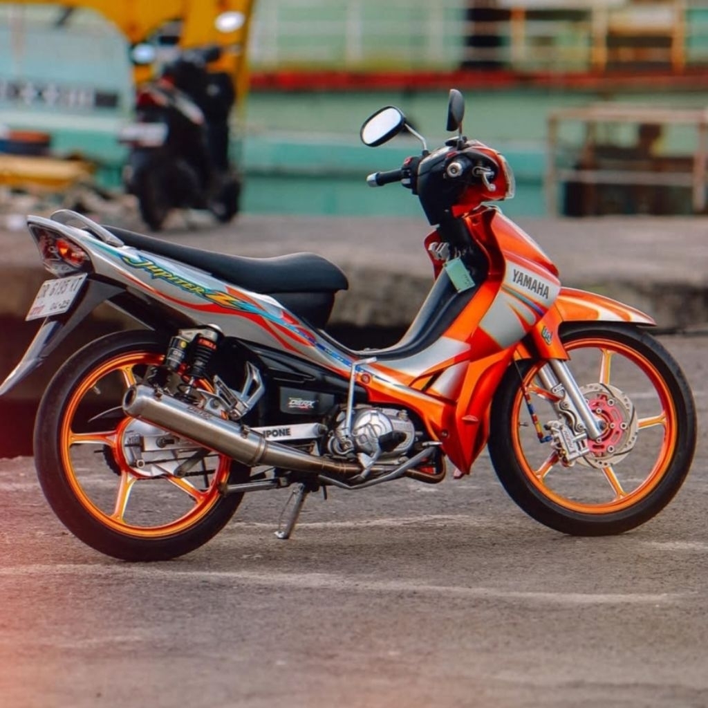 STRIPING STICKER JUPITER Z 2005 CAST WELL ORANGE SIPVER STICKER JUPITER Z ORANGE SILVER 2005 CW