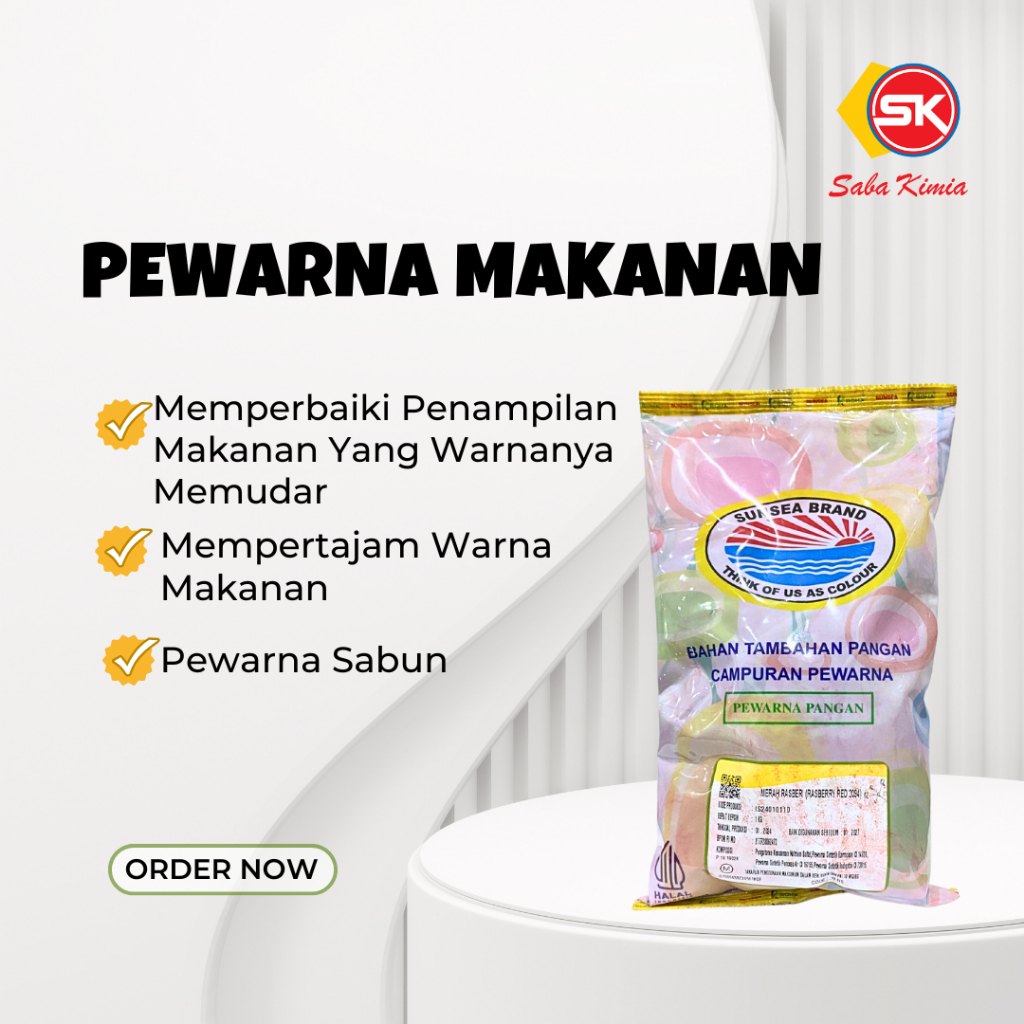 

Pewarna Makanan Sunsea Merah Darah (Rasberry Red) 1 Kg