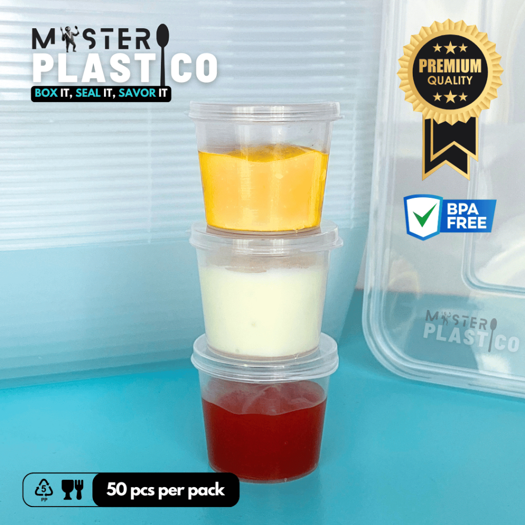 [50 PCS] Cup Sauce Container - Kotak Saus 20 ml - Cup Sambal - Food Container