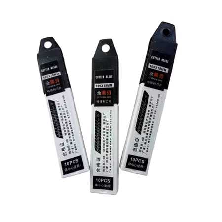 

TS Refill Isi Ulang Cutter 18mm SK5 10PCS Besar Hitam Pisau Cutter Isi Ulang Besar