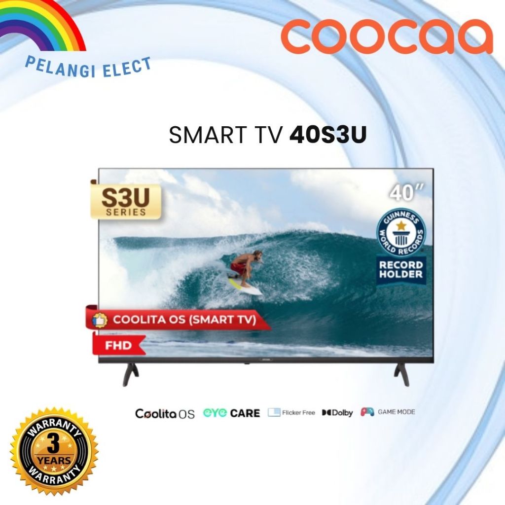 TV LED 40 INCH COOCA 40S3U DIGITAL SMART TV