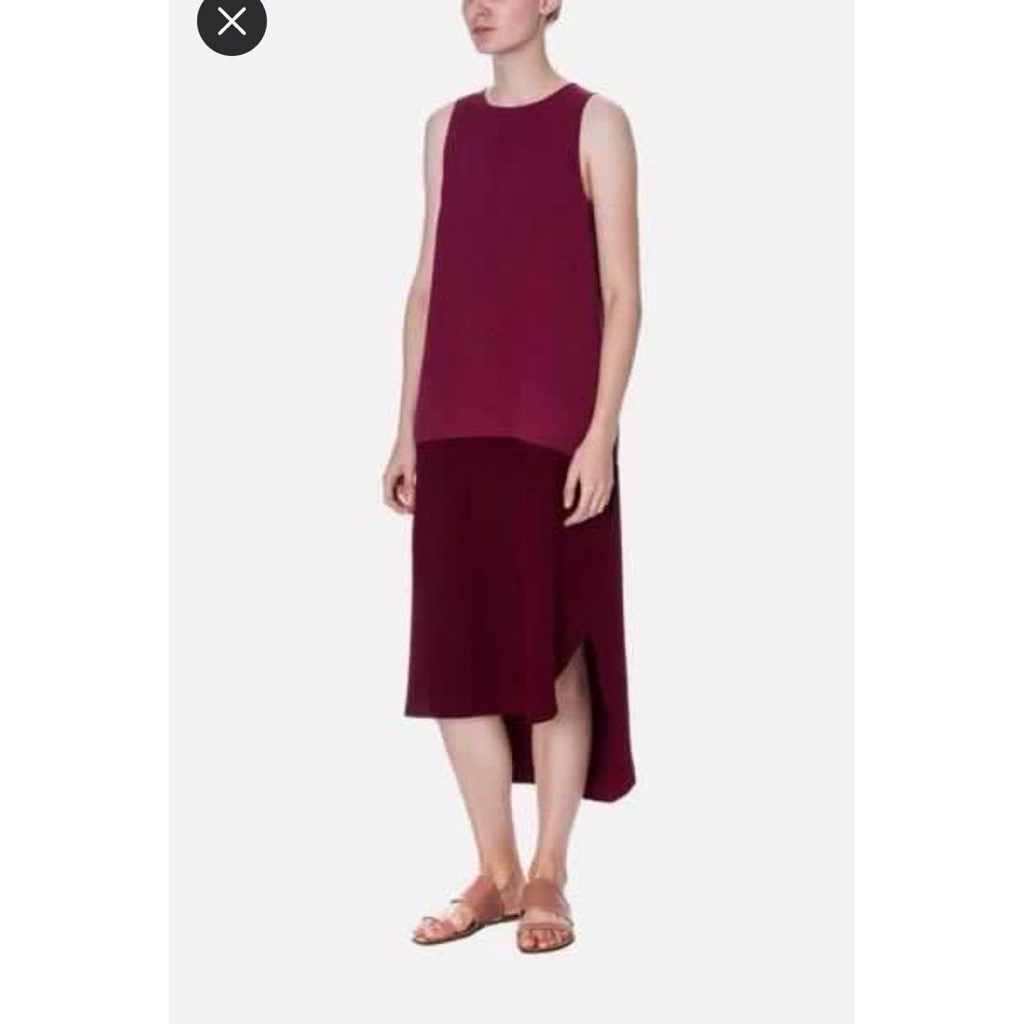 [PRELOVED 100% ORI] BTV Beyond The Vines Dress Maroon