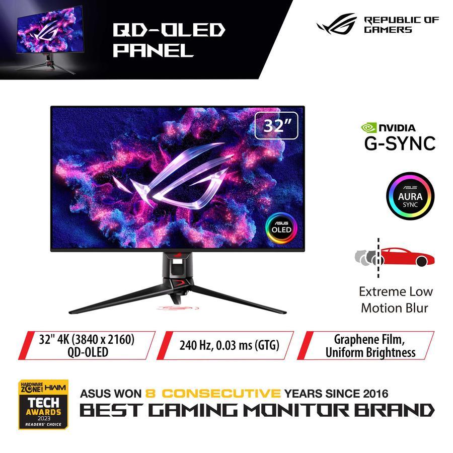 ASUS ROG MONITOR PG32UCDP 4K 240HZ / FHD 480HZ
