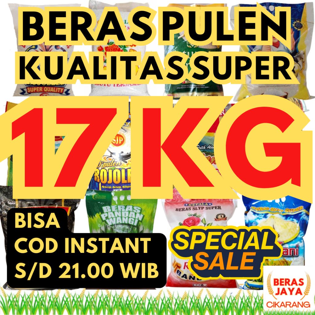 

Promo Beras Pulen Ramos Setra Kualitas Terjamin Bersih Bebas Kutu Super 17 kg Murah Gratis Ongkir