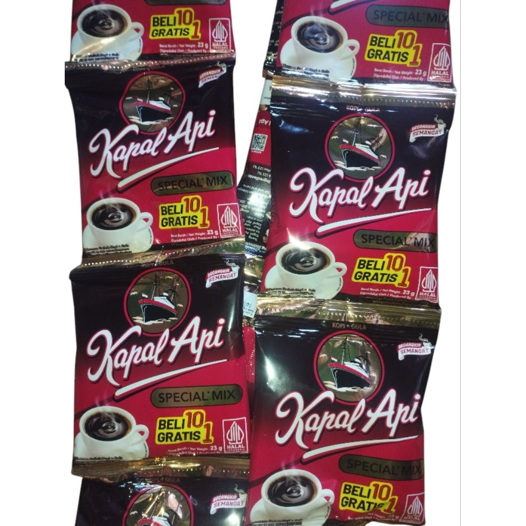 

Kapal Api Special Mix 10+1 (11)Sachet 23grm-Coffee-Kopi