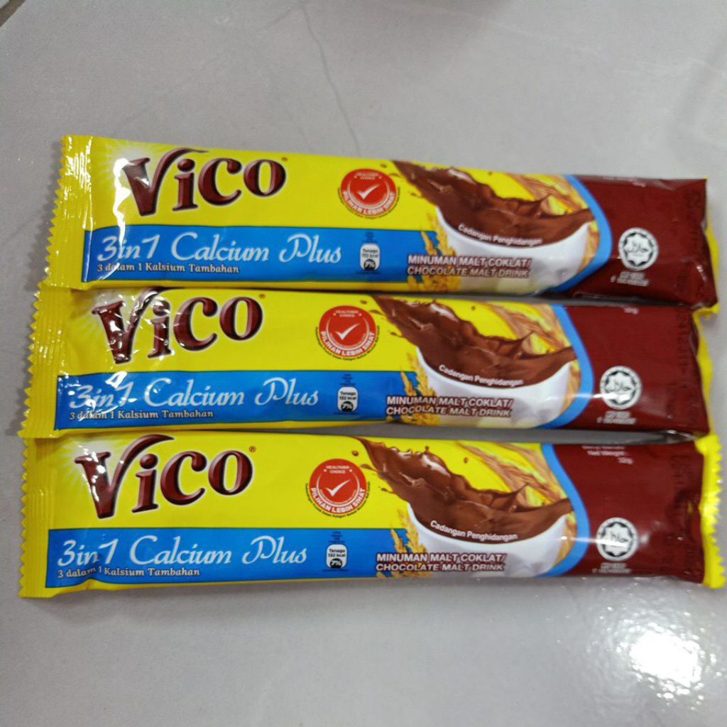 

ECER MINUMAN SACHET COKLAT VICO 3IN1 ORIGINAL MALAYSIA