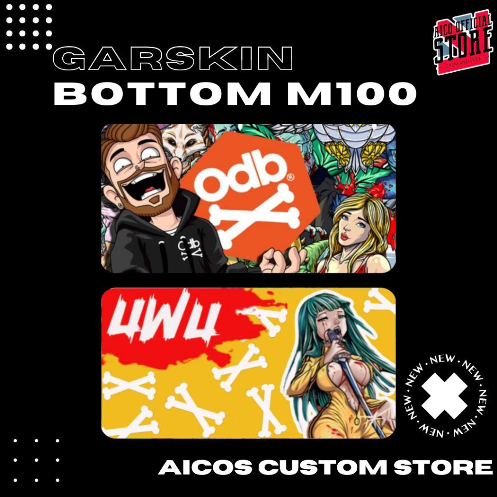 

isi 2pcs Stiker bottom m100 bagian bawah Estetik & Futuristik Bisa