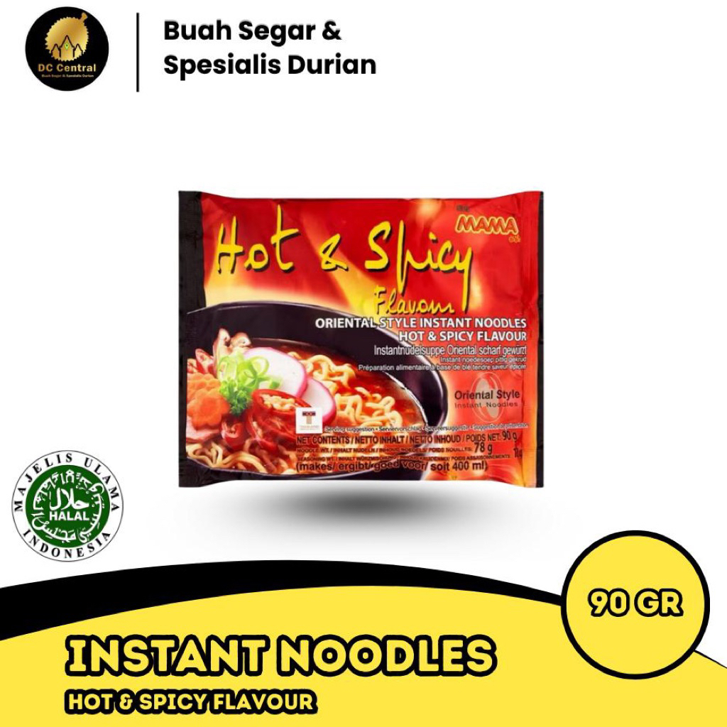 

MAMA NOODLE HOT & SPICY FLAVOUR 90gr