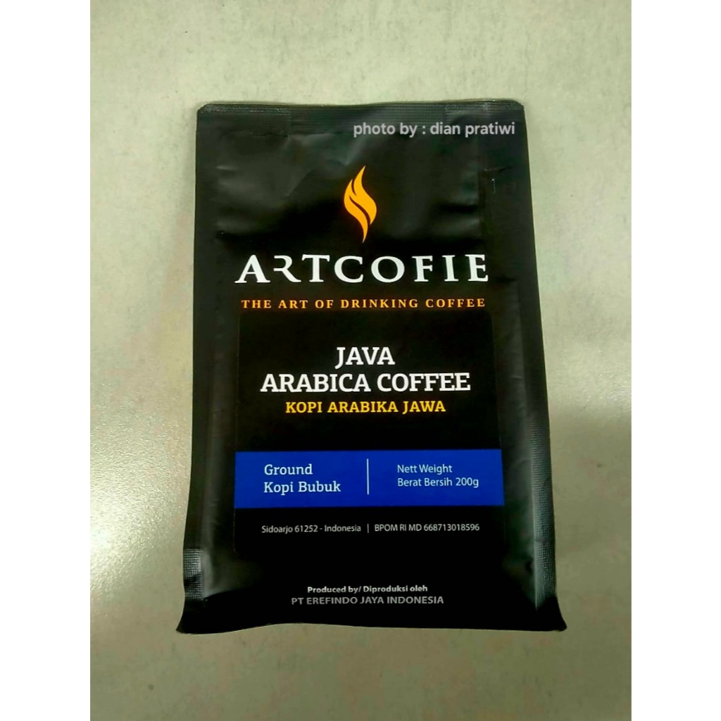 

ARTCOFIE KOPI JAVA ARABICA POUCH GROUND/BUBUK 200GR