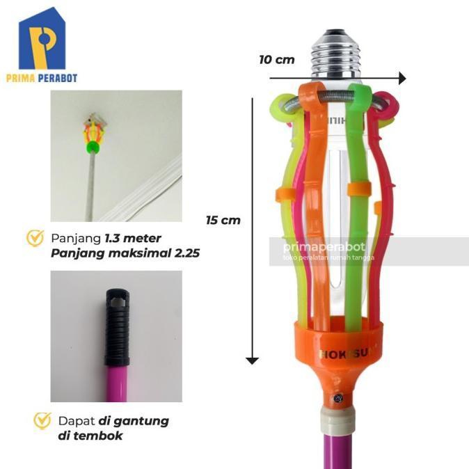 Stik Lampu Tongkat Galah Pengganti Lampu 2-3 METER