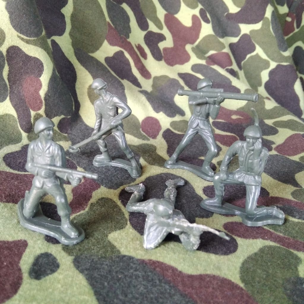 Tentara Plastik Jadul Tentara Amerika Perang Vietnam Figure Us Soldier Vietnam War Mainan Jadul 80an