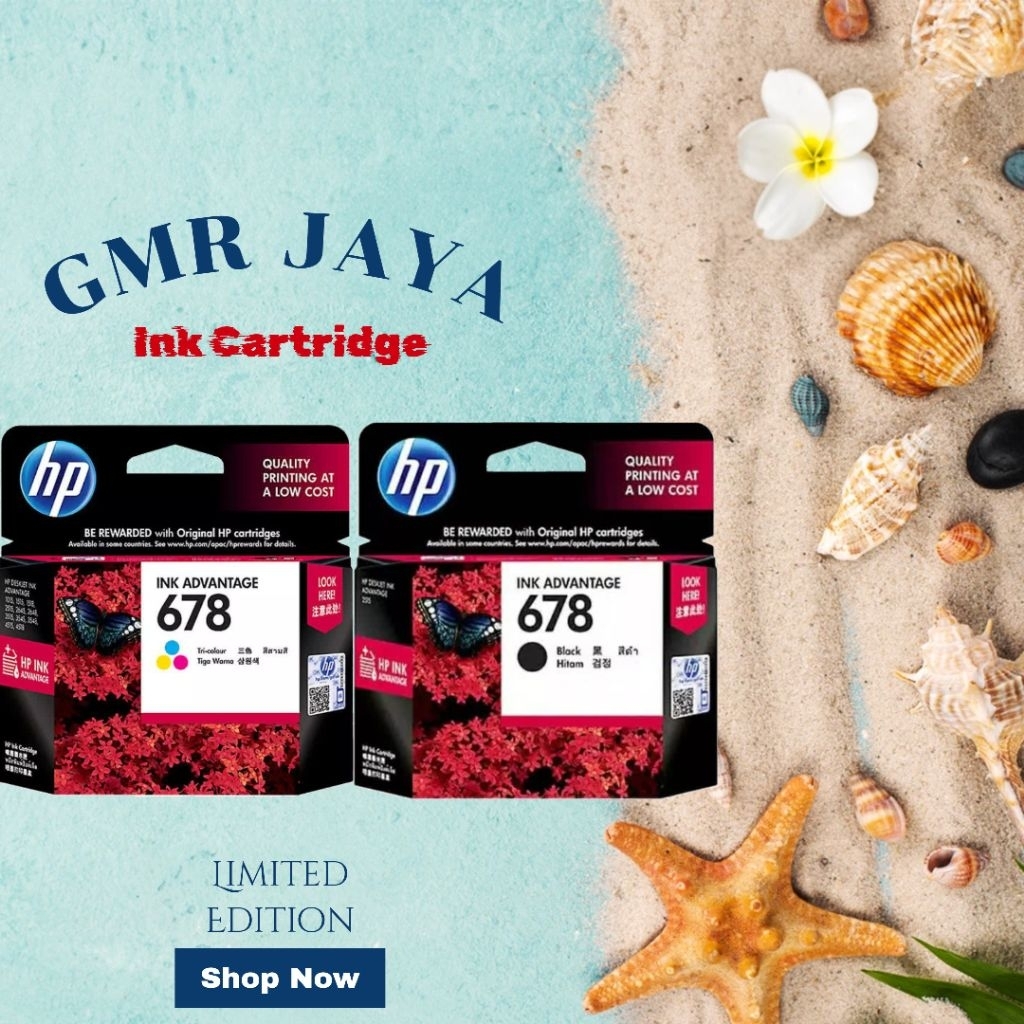 Tinta hp 678 black & tri colour original / Tinta hp cartridge hp 678 black & tri colour original / T