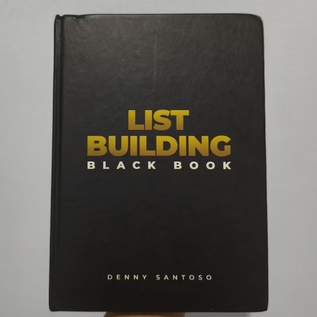 Buku HC List Building Black Book - Denny Santoso