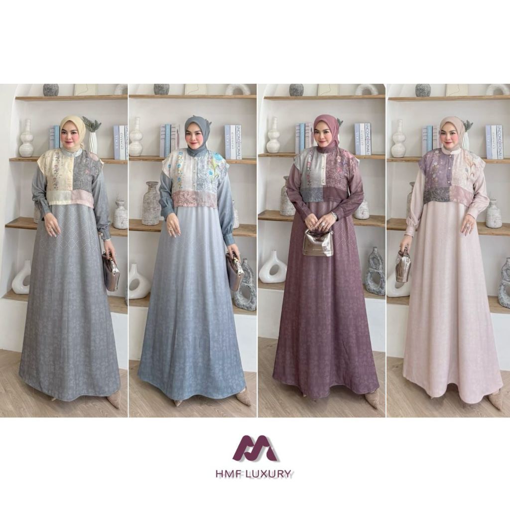 LuxuryFashion READY GAMIS DRESS WANITA KAMEELA BY HMF LUXURY BEST SELLER