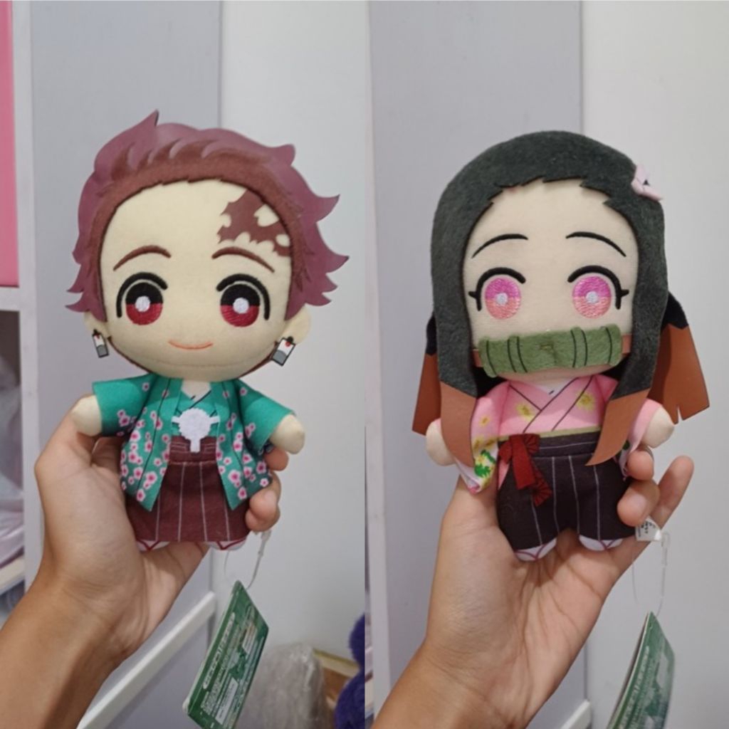 Kimetsu no Yaiba Demon Slayer Tomonui Kimono Plush Doll Tanjirou & Nezuko