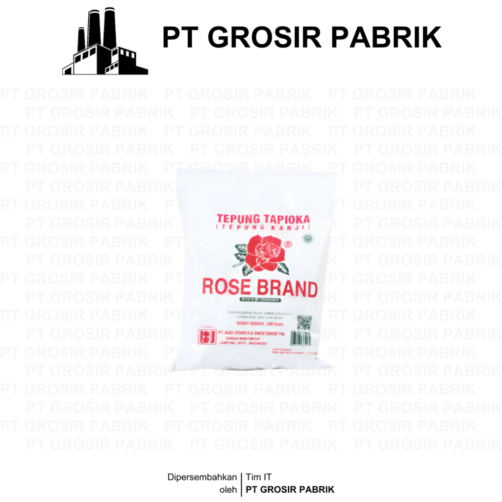 

Tepung Tapioka Rose Brand 200 500g | Tepung Termurah