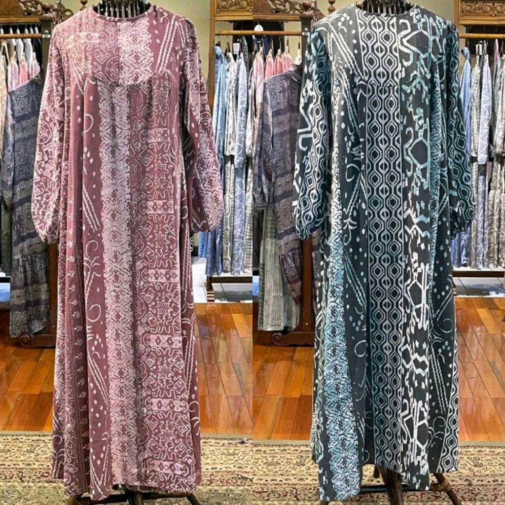 Kinan Dress Ceruti by Dian Pelangi LIMITED EDITION Busana Muslim Maxi Gamis Abaya Kaftan Gaun Pesta 