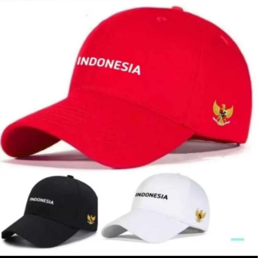 Topi Indonesia Topi Merah Putih Indonesia Lambang Garuda