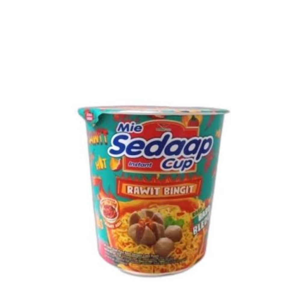 

5 PCS SEDAAP MIE CUP RAWIT BINGIT BASO BLEDUK 77 GRAM