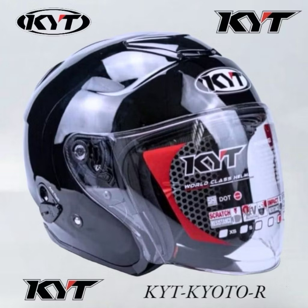 HELM KYT KYOTO MIRIP ASLI ORIGINAL MERK SKS SNI BONUS STIKER KYT