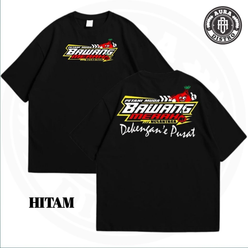 Kaos Petani Muda Bawang Merah Baju Tshirt Unisex Cotton Combed24s