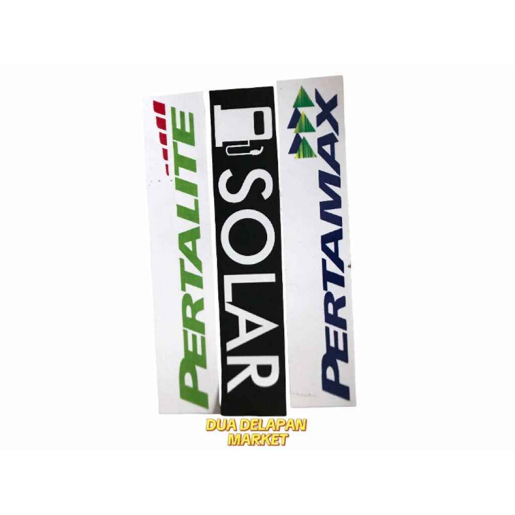 

Sticker Tulisan BBM pertalite,pertamax,solar stiker variasi casing pom mini pertamini