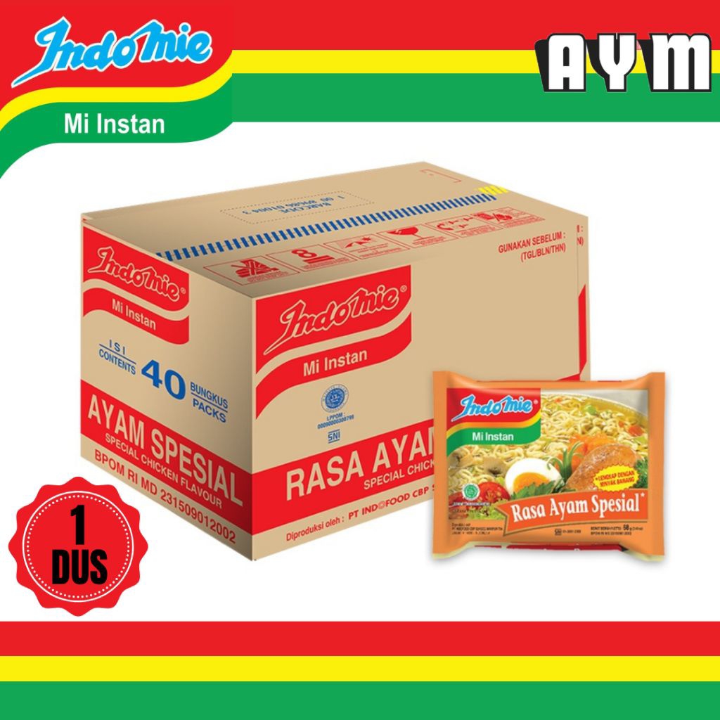 

INDOMIE MIE INSTANT RASA AYAM SPESIAL (1 DUS)