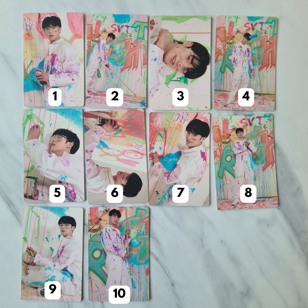 PHOTOCARD OFFICIAL MINGYU SEVENTEEN FTS CARVER