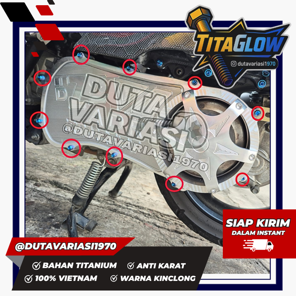 Baut Titanium CVT Bilet NMAX Titaglow Vietnam