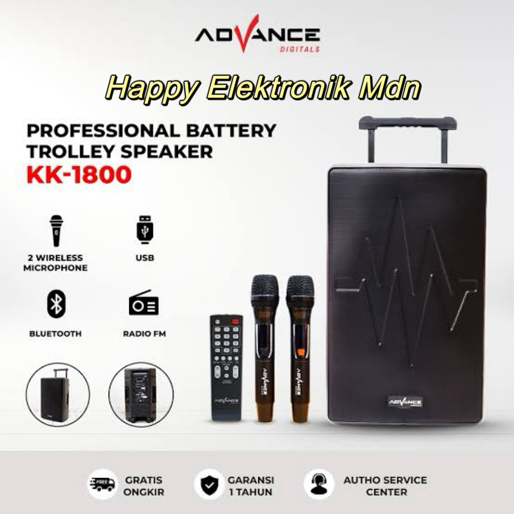 Advance Speaker Portable Advance 15 inch Advance KK 1800 Advance KK1800 Advance Speaker 15 inch Adva